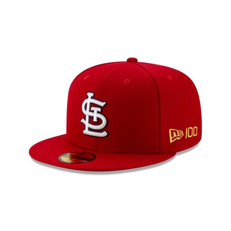 MLB St. Louis Cardinals Team Color 59Fifty Fitted (XGC7606) - Black New Era Caps